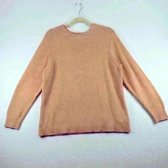 Ava & Viv Women’s Crew Neck Long Sleeve Light Orange Size 1X - Picture 1 of 6